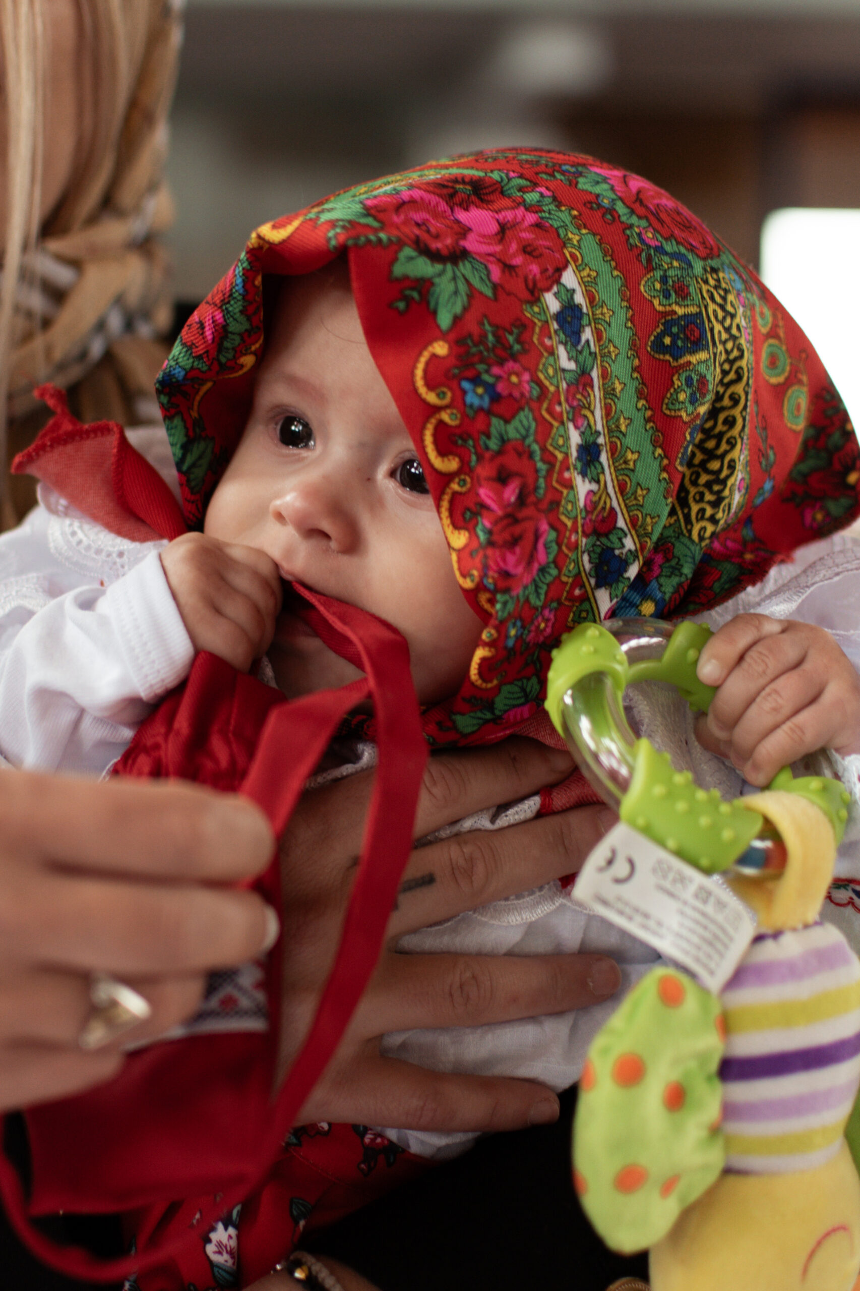 Copii in biserica la Botez